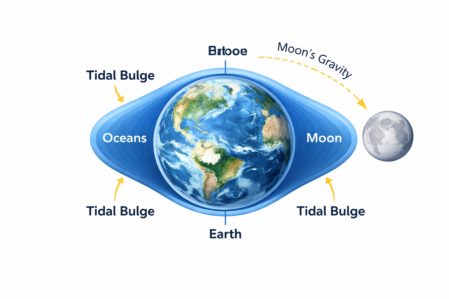 Tidal bulge diagram